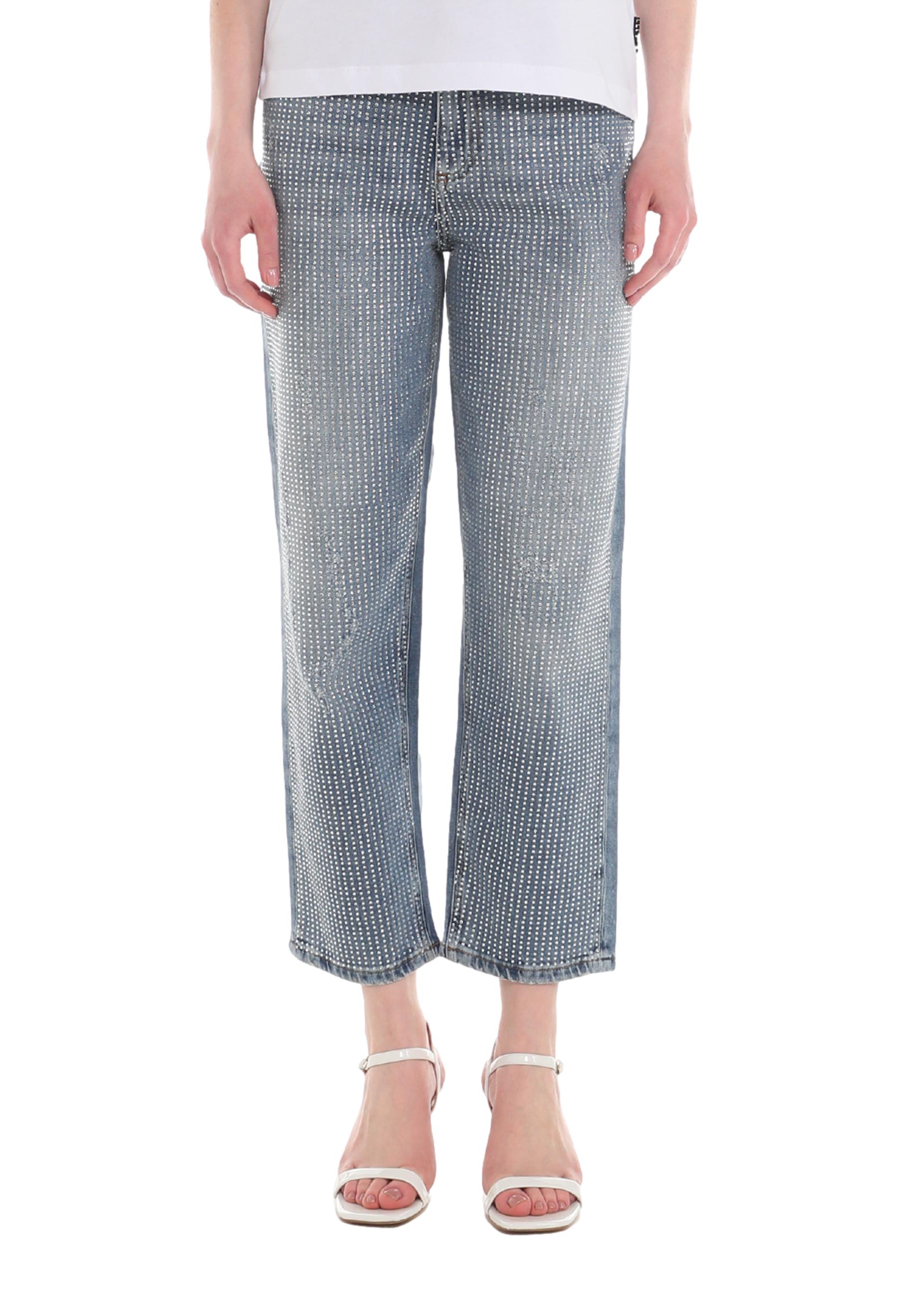 Glitter-covered baggy jeans Just Cavalli - JUST CAVALLI